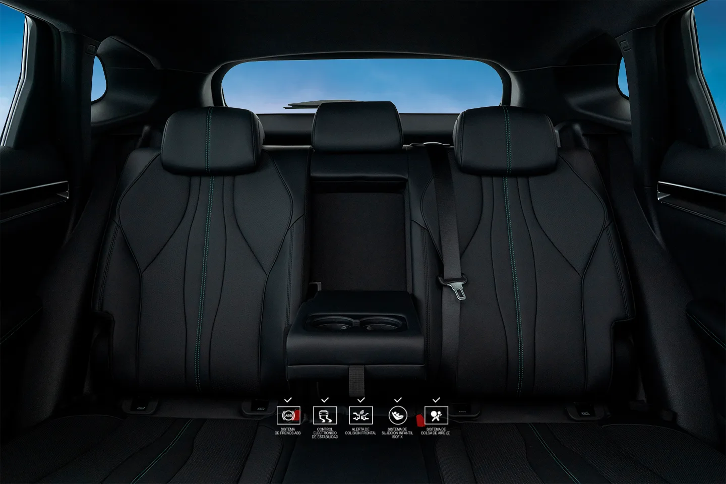 BYD Song Plus EV interior asiento posterior