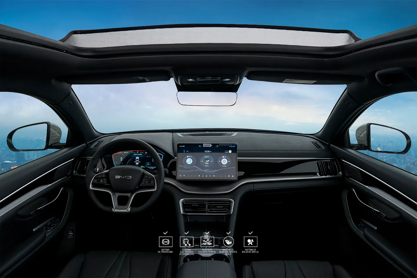 BYD Song Plus EV interior tablero