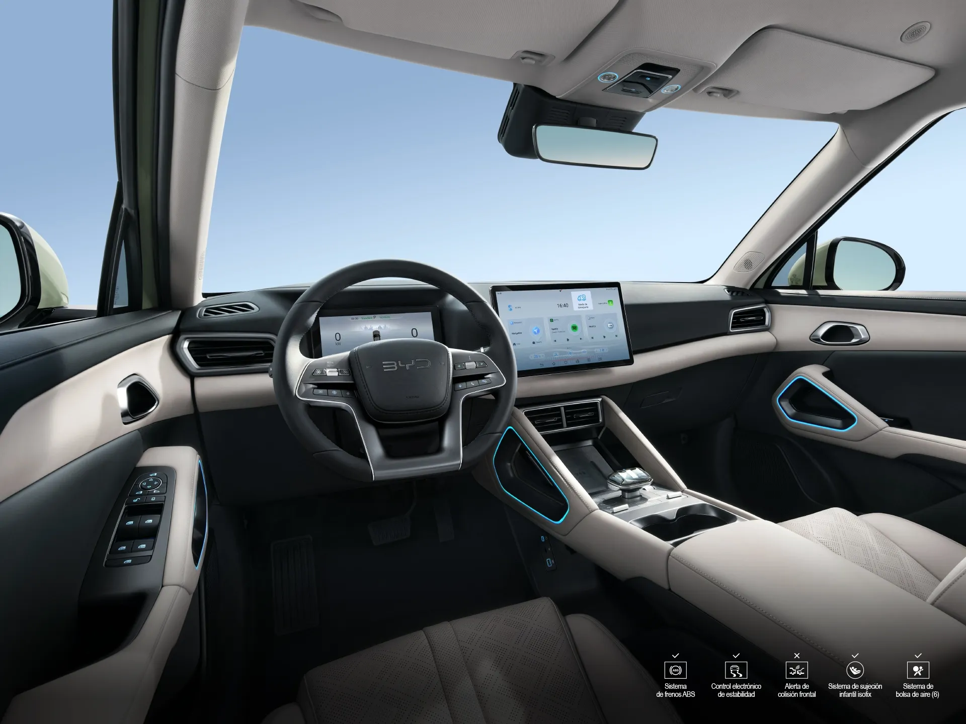 BYD Yuan Up interior puesto del conductor
